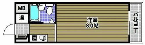 グリーンハイツ北野田【3階】の間取り