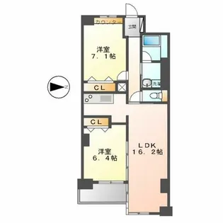 イーグルヘッド橦木【3階】の間取り