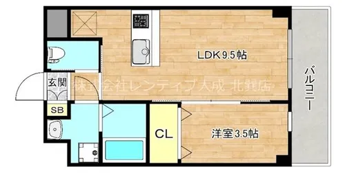 フォーゼ北巽レジデンス【7階】の間取り