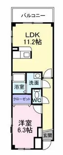 インテックスⅢ番館【2階】の間取り