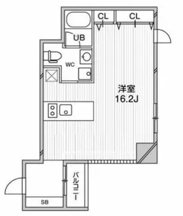 ルクレ堺筋本町レジデンス【12階】の間取り