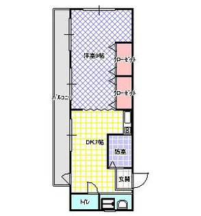 ドリームハイツ【202号室】の間取り