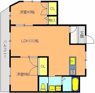コーポ愛和【2階】の間取り