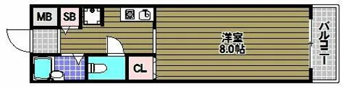 マンション福寿【4階】の間取り