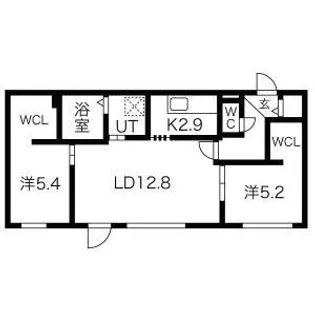 ブルーイング大通東【4階】の間取り