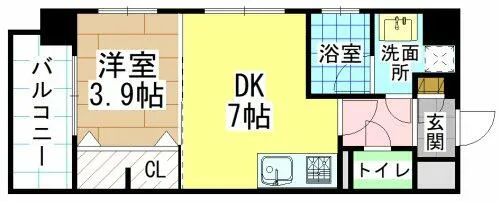 ルネッサンス21小倉東【4階】の間取り