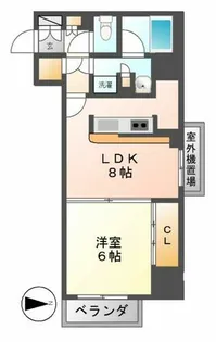 カスタリア栄【3階】の間取り