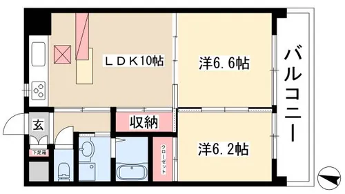 ジュノス【4階】の間取り