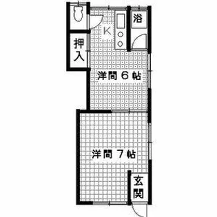スズランハイツ【1階】の間取り