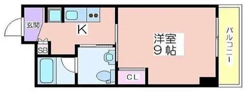 エル・セレーノ住之江【4階】の間取り
