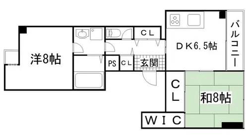CASA聚楽【505号室】の間取り