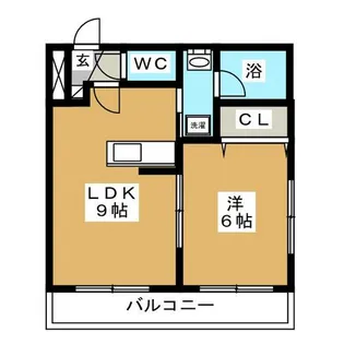 ブランノワール厚別中央【1階】の間取り