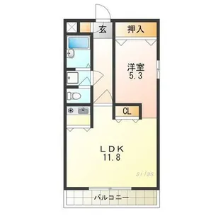 メゾンMICHIKO【2階】の間取り