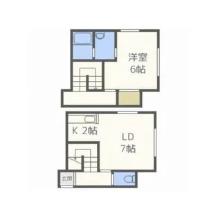 ル・シェル【203号室】の間取り