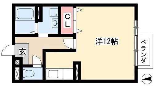グリーンファーム【101号室】の間取り