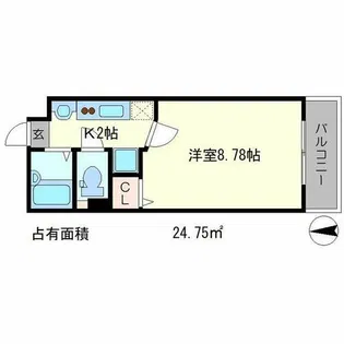 白川楽舎【2階】の間取り