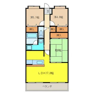 ベル・ドミール田中【2階】の間取り