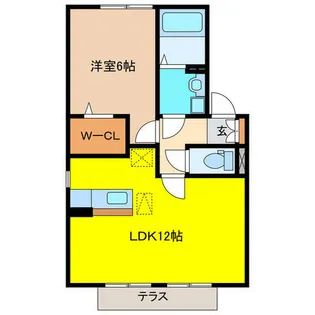 リサ・フラッツ【1階】の間取り