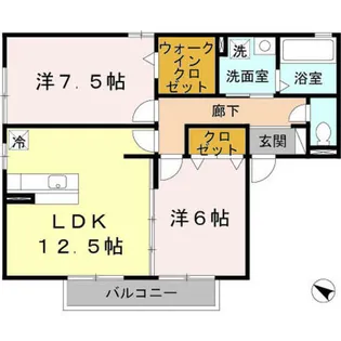 ボン クエスト【1階】の間取り