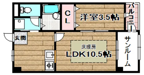フローラSE12th【207号室】の間取り