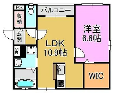 ストリートアベニュー・H【1階】の間取り