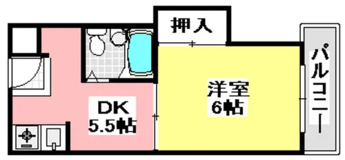 パールハイツ春日【306号室】の間取り