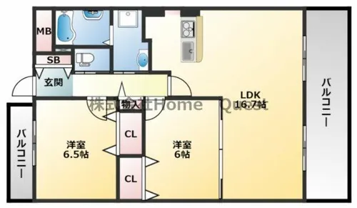 メゾン新町【3階】の間取り