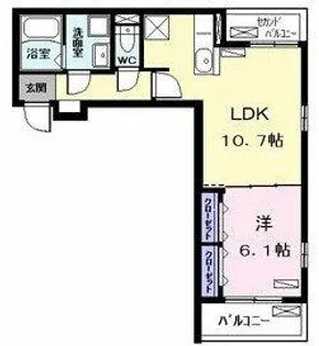 カーサ・エスペランサ【302号室】の間取り