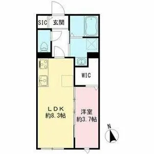 コム ジュ スイ【1階】の間取り