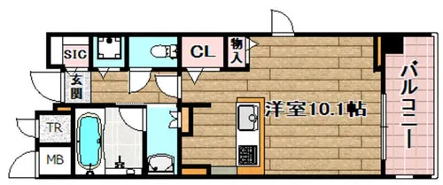 ザ・ガーデンスイート【306号室】の間取り