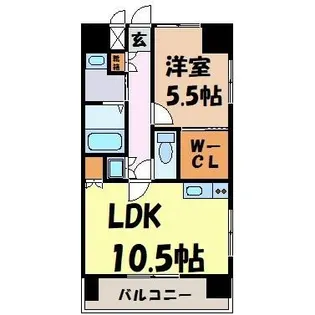 La Douceur山王【11階】の間取り