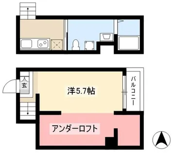 ウィーン・ベルⅡ【103号室】の間取り