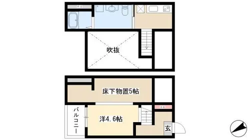 クレアーレ 想(クレアーレソウ)【2階】の間取り