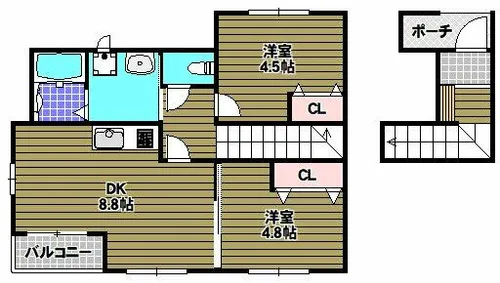 アルビネス2【2階】の間取り