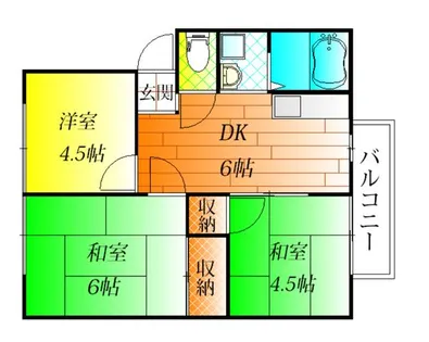 ファミールハイム【2階】の間取り