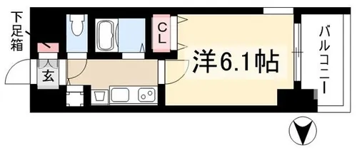 プレサンス泉セレグレード【0805号室】の間取り