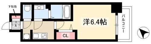 アステリ鶴舞トゥリア【12階】の間取り