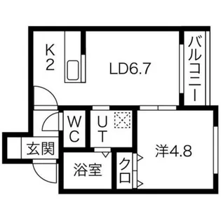 オルフィーク【4階】の間取り