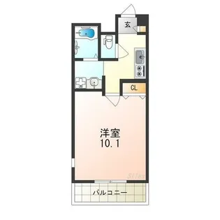 アンプルールフェールフォルス【2階】の間取り