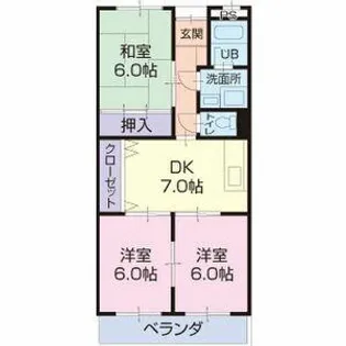 Limpia大山【3階】の間取り