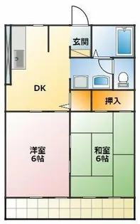 ユトリロ牟呂水神【2階】の間取り