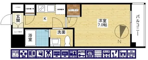 セレニテ東三国ミラク【2階】の間取り