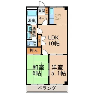 サンローズ東浦【2階】の間取り