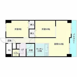 パレスコート【310号室】の間取り