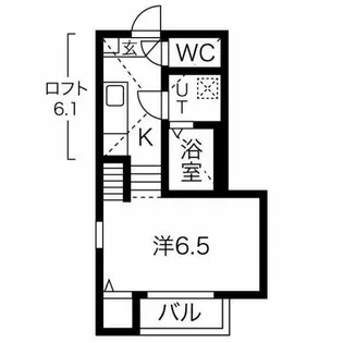 Bright will十王町【101号室】の間取り