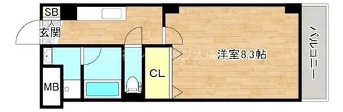 エクセレントフィールド【3階】の間取り