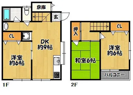 兵庫県神戸市北区道場町日下部【一戸建】の間取り