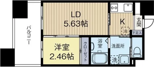 福岡県福岡市中央区平尾1丁目【マンション】の間取り