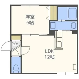 Royal Oak中島公園1【1階】の間取り