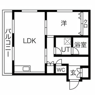 松栄マンション野並【303号室】の間取り